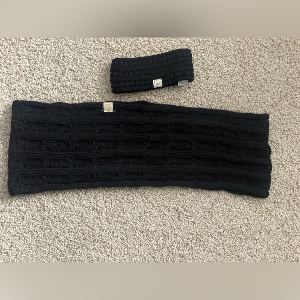 C.C Kids Infinity Scarf and Ear Warmer Headband